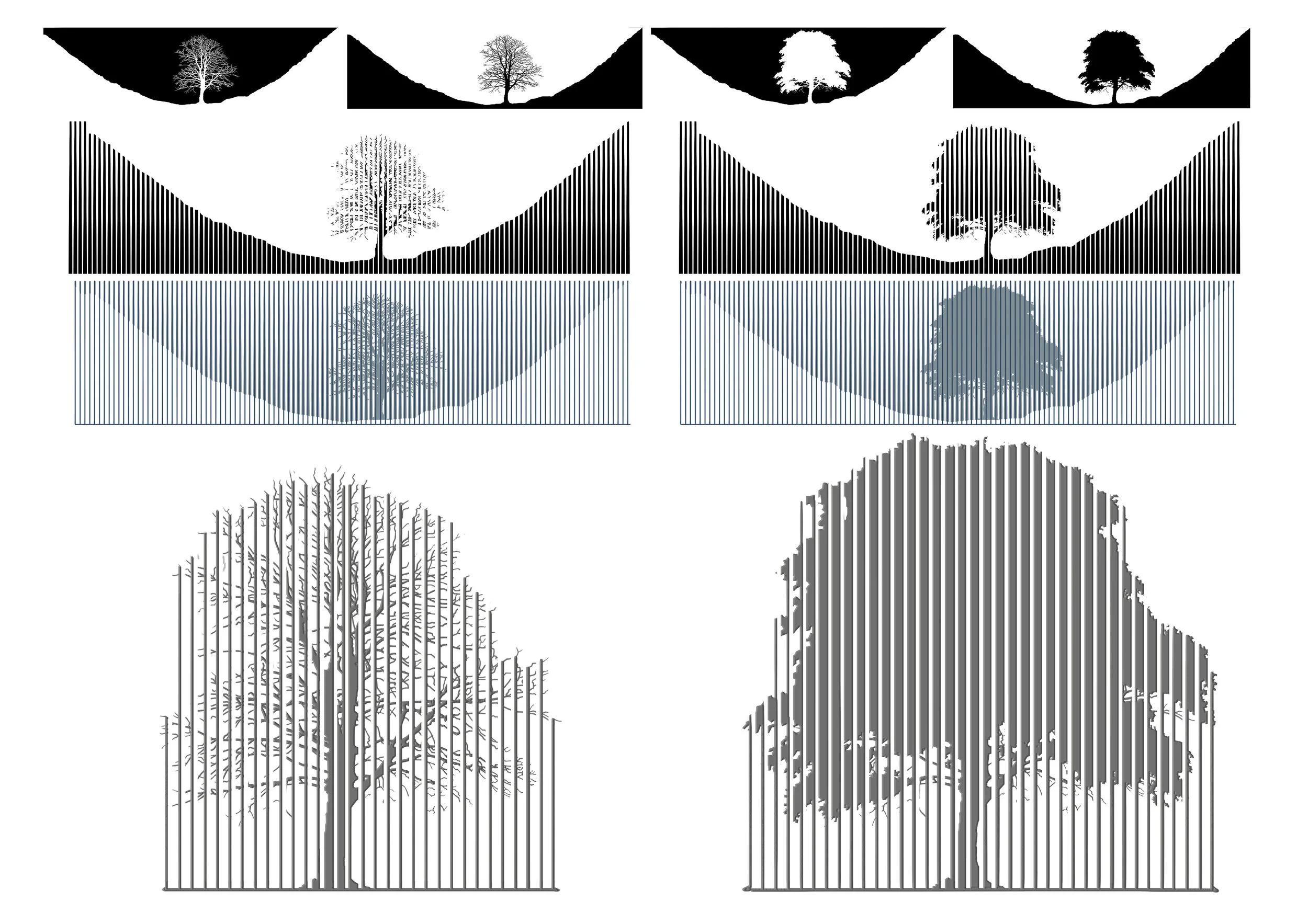 Negative shapes study